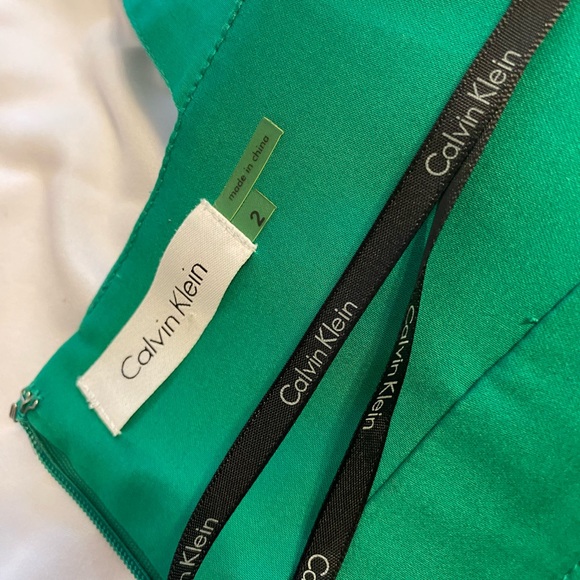 Green Calvin Klein Dress Size 2 - Picture 12 of 13
